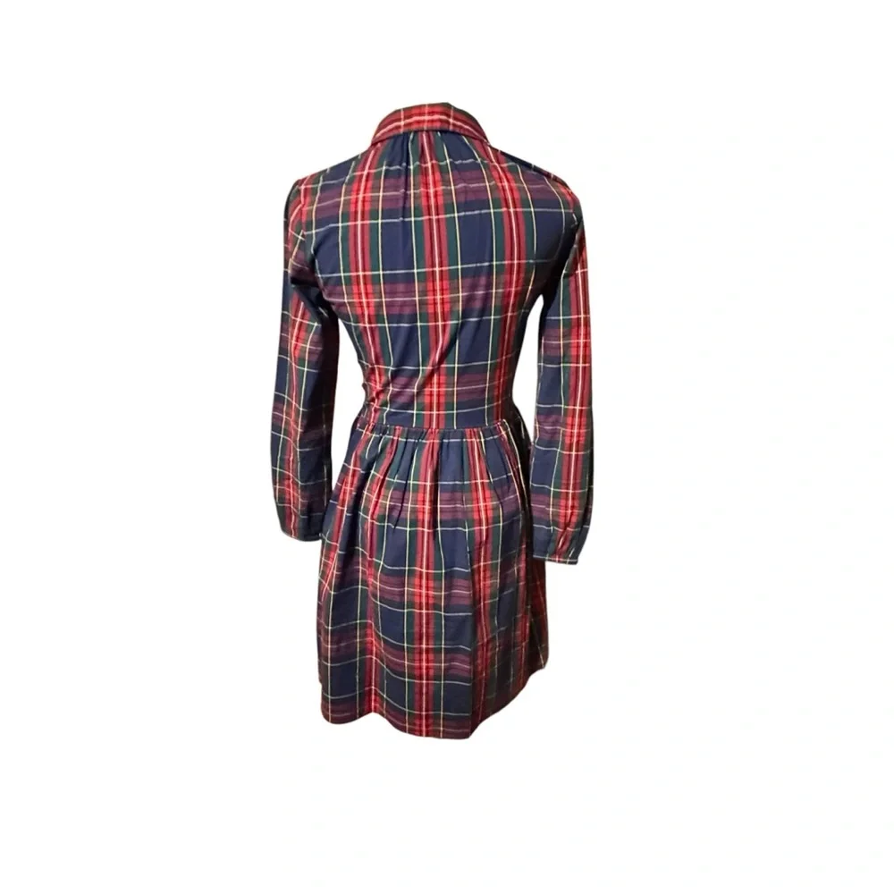 NWT J. Crew Plaid Button Down Shirt Dress